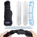 Finger Splint Brace,Supports Pinky,Middle,Ring,Metacarpals & Knuckles,Adjustable Left Right Hand Braces,Straightener for Trigger Fingers Splints,Broken,Arthritis,Fracture,Sprain,Injury,Tendonitis, Size L/XL