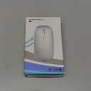 Wireless Bluetooth Mouse Rechargeable Long Lasting Dual Mode - BT 5.2 & 2.4G Silent RGB LED Mice, Slim Portable Ergonomic Mouse for Laptop/PC/Tablet/MacBook/iPad/Apple Devices(Purple)