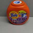 Tide PODS laundry detergent pacs, 3-in-1 Stain Remover, Odor Fighter, Color Protector, 76 Count, HE compatible, Spring Meadow Scent
