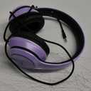 LORELEI X8 Over-Ear Wired Headphones with Microphone with 1.45m-Tangle-Free Nylon Line&3.5mm Plug,Lightweight Foldable & Portable Headphones for Smartphone,Tablet,Computer,Mp3/4(Dark Purple)