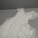 Popilush Women's Formal Wedding Guest Lace Sleeveless V Neck Maxi Shapewear Dress Evening Mother of Bride Split Dresses, S