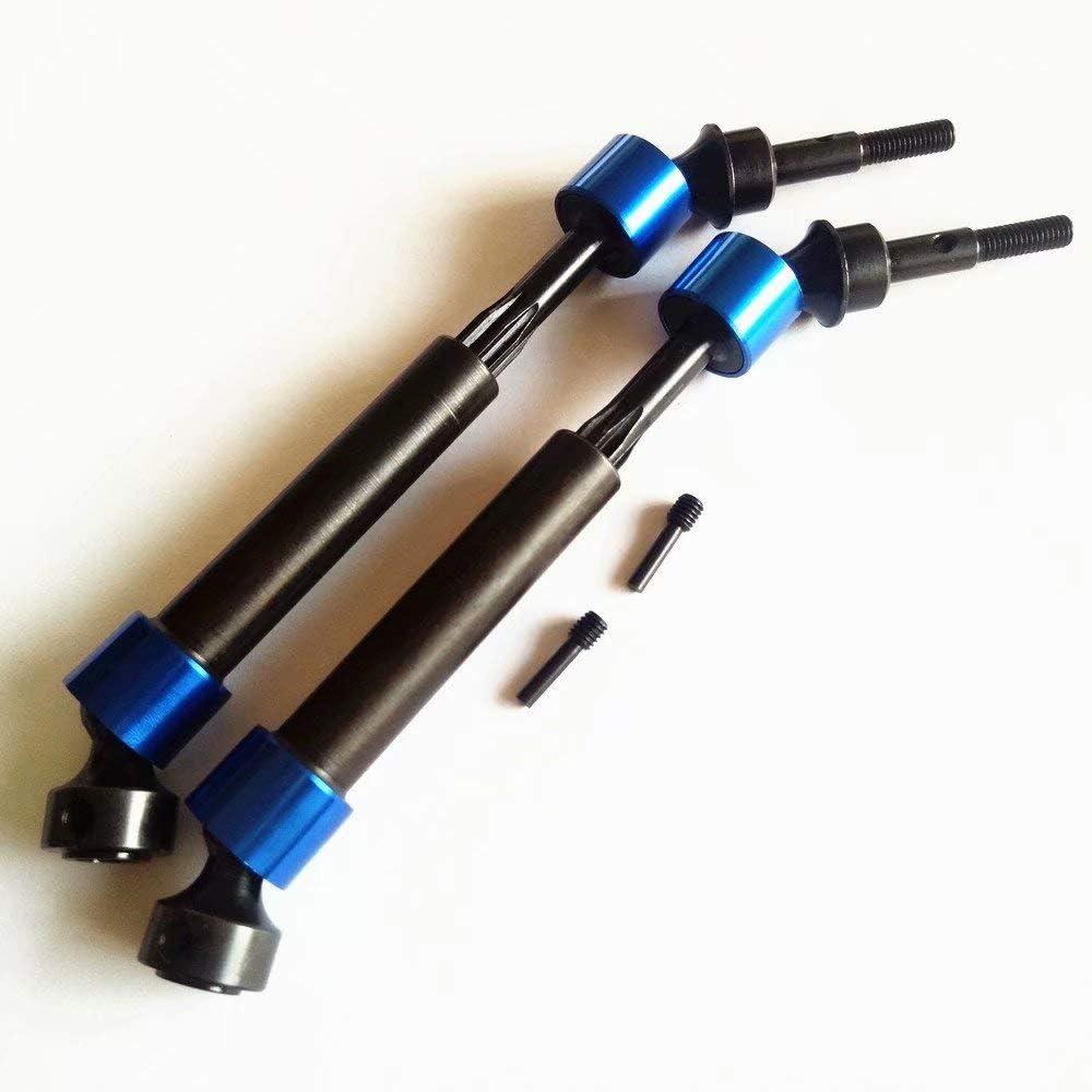 2pcs Hard Steel Splined CVD Driveshaft Axles for Traxxas 1/10 MAXX Maxx Slash 8950