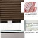 Cabilock 6Pcs Transparent Roller Shade Pull Handles for Cordless Window Blinds Easy Install Plastic Pulling Handles for Home and Rv Window Treatments