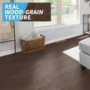 Art3d Peel and Stick Floor Tile Vinyl Wood Plank 12-Pack 18 Sq.Ft, Brown Stone, Rigid Surface Hard Core Easy DIY Self-Adhesive Flooring