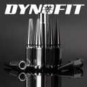 Dynofit 14x1.5 Spike Lug Nuts for Chevy GMC Silverado Sierra 2500 3500, 32pcs One-Piece Design Spiked Lug Nuts with 1 Key Fit F250 F350 Truck, Aftermarket Black Hex Drive Bullet Nut for 6&8 Wheel