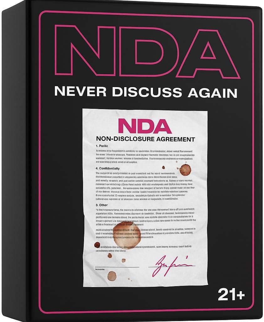 NDA Card Game for Adults  Sign It, Play It, Keep It Secret  Hilarious Party Game for Game Night, College, 21st Birthdays & Bachelorette Parties with Outrageous Dares
