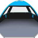 Gorich Beach Tent Sun Shelter for 3 Person with UPF 50 UV Protection, Lightweight & Easy Setup Beach Shade Canopy, Portable Beach Shade Tent Beach Cabana (Dark Shelter-skyblue)