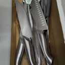 Knife Set, EWFEN 14-Piece Kitchen Knife Set with Block, German Stainless Steel Knives with Built-in Knife Sharpener, Anti-Slip Sharp Knives Set for Kitchen, Dishwasher Safe, Curved Handle