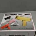 KWYZ Golden Money Shooter, Make it Rain/Spray Money Gun Paper Playing Toy , Handheld Spray Cash Gun for Game Movies Party Supplies