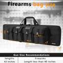 TORIBIO Double Rifle Case Soft Bag Gun Case Tactical for Rifle Firearm Storage, Transportation and Hunting Shooting Range, Rifle Backpack, 42" X 12"