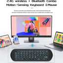 iPazzPort Air Mouse & Bluetooth Universal Remote, Backlit 2.4G USB Remote Control, for PC, Android, Smart TV, HTPC, Raspberry Pi 5