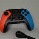 Wireless Switch Controller for Nintendo Switch/Switch 2/Lite/OLED Controller, Switch Controller with a Mouse Touch Feeling on Back Buttons, Extra Switch Pro Controller with Wake-up,Programmable, Turbo Function (Red+Blue)