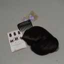 KooKaStyle Invisible Wire Hair Extensions 20" Long Wavy Layered Synthetic Clip in Hair Extension with Transparent Wire Adjustable Size 6 Secure Clips Dark Brown Thick Hairpieces for Women20 Inch,150g