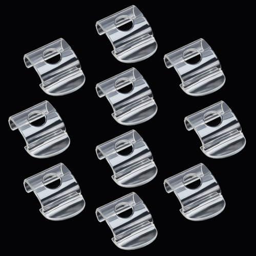 beinkmake 10Pcs Window Shades Handle for Shades Bottom Height 0.45-0.6inch Clear Plastic Honeycomb Blinds Cellular Blind Roller Shade Lift Handles
