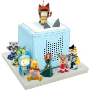for Tonie Shelf, Tonies Storage for Toniebox 2/ Toniebox 1 Tonie Figures Creative Tonies Magnetic Shelf for,Tonie Box Player 10-30 Characters (Grey)
