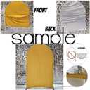 Curved Top Arch Cover Backdrop 2.6x6ft Mediterranean Portuguese Patchwork Tile Theme Spandex Background for Birthday Wedding Shower Banquet Porcelain Party Decoration,G-X05