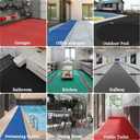 WLWLEO 3 x 20ft Poolside Non Slip Mat Walk Pool Mats for Floor Commercial Large PVC Flooring Mats with Drainage for Bathroom Garage Back Kitchen Pool Decorative Rugs,Black,0.9×6M/3×20ft, 2'11" x 19'8"