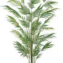 Ting's time Artificial Palm Tree 7ft Faux Plants Large Tropical Palm Tree with 15 Trunks Lifelike Leaves White Potted for Outdoor Indoor Housewarming Gift Modern Decor 1Pack