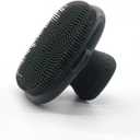 Silicone Face Scrubber Brush, Facial Cleansing and Exfoliating, Anti-Acne, Waterproof, Silver (Black)