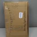 2 Pack String Light Poles,10 Ft Light Poles for Outside String Lights,Outdoor Lights Pole with Fork,Metal Poles Stand for Patio Deck Backyard