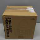 Kingsyard Tube Squirrel Proof Bird Feeders for Outdoor Hanging, Metal Caged Bird Feeder with Rain Proof Covered for Wildbirds Finches Bluebird, 4 Feeding Ports, Green