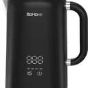 Electric Kettle, 1.7L/1200W, Stainless Steel, Adjustable Temperature, Memory Function, Auto Shut-Off, Boil Dry Protection, SUS304