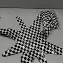 TONIFUL 4 Pcs 22inch 4D Checkered Explosion Star Mylar Balloons 14Point Checkered Star Balloons for Racing Themed Party Decorations Fast Race Car Birthday Baby Shower Photo Booth Backdrop Supplies