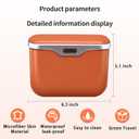 Car Trash Can with Lid, Leakproof Auto Garbage Bin, Waterproof Car Trash Bag Holder with PU Leather Top for Back of Seat/Door, Fit for SUVs, Sedans, Trucks Black