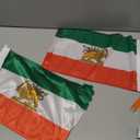 2 Pack Old Historic Iran Iranian Car Flags 11" x 17" with Flagpole Mount,Former Iranian Persian Car Flag,19" Flagpole Fixed Window Clip Mount for Most Vehicle Window.