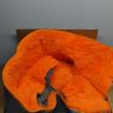 8x10 Orange Area Rugs for Living Room, Large Fluffy Shag Rug for Bedroom Nursery, Ultra Soft Comfy, Big Fuzzy Shaggy Plush Carpet for Kids Boys Girls Teen Indoor Home Decor, Upgrade NonSlip