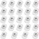 Self Adhesive Caster Wheels, Appliance Rollers for Kitchen Appliances, 360° Swivel Mini Universal Wheel Roller Casters, Sticky Pulley for Trash Can, Storage Box, Small Furniture (White - 24 Pcs)