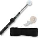Retractable Golf Swing Trainer, Portable Golf Grip Click Stick Trainer, Grip Trainer Golf Club Click Feedback for Tempo & Swing Mechanics, Strength & Tempo Training for Chipping Hitting