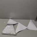Consummate 100 Feet White Blank Pennant Banners Flags String Hanging Triangle Bunting DIY Flags for Grand Opening,Wedding,Kids Birthday,Party Decorations,60 PCS