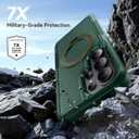 for Samsung Galaxy S26 Ultra case with Stand, 7X Military-Grade Drop Protection, Shock-Absorbing Phone Rugged Cover, Compatible with MagSafe Accessories,360 Magnetic Stand, Green