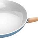 GoodCook Healthy Ceramic Titanium-Infused 12 Fry Pan, Light Blue  Induction Cookware, Nonstick Cooking Pan, Frying Pan Skillet for Eggs, Meats, Vegetables, Sauces, Warming Tortillas