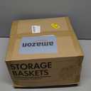 5 Pack Woven Storage Baskets for Shelves, Decorative Basket Organizer Storage Bins for Toys, Books, Clothes, Closet, Nursery, Bathroom  Cotton Rope Shelf Baskets for Organizing and Decor, Khaki