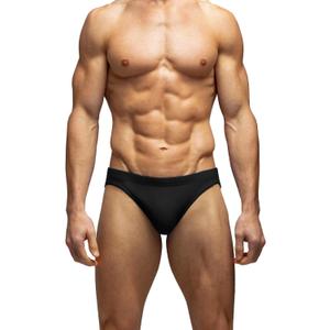 MIZOK Mens Solid Swim Brief Low Rise Swimsuit Surf Swimming Briefs, XL
