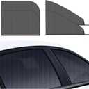 4Pcs Car Side Window Shade,Car Window Shades Screens for Camping,Car Window Bug Screen,Side Automotive Window Sunshades,Window Sun Shade for Baby, Car Window Cover for Privacy (2Front+2Rear)