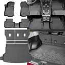 KUST Full Set Floor Mats for 2025 Subaru Forester, All Weather Floor Liners Cargo Mat Back Seat Protector for Forester Accessories TPE Rubber Trunk Mat High Side