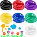 Frienda 7 Pcs Foam Noodles for Crafts 70 ft 5/8 Inch Multicolor Pool Tube Noodles Foam Versatile Pool Rod Rope Cylinder for Modeling, DIY Arts and Crafts Supplies(Bright)