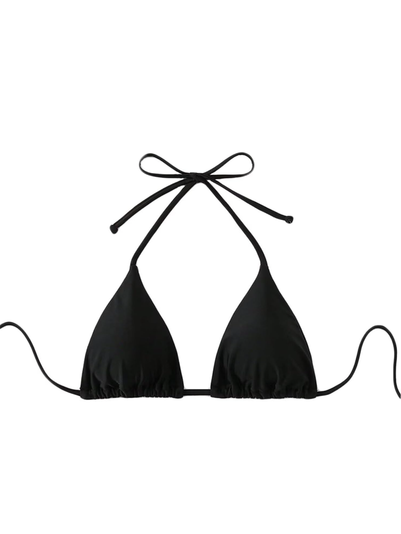 Women's Bathing Suit Halter Triangle Swimsuit Bikini Top XXL