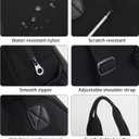 NOTAG Casual Backpack Purse for Women Shoulder Bag Waterproof Nylon Anti-theft Large Purse Shoulder Hobo Bags Travel Work (Black-S) (Black)