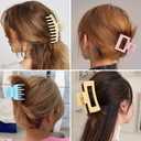2 x Hair Claws 16 Pcs Hair Clips for Women Thin Thick Curly Hair Large and Small Matte Banana Clips Strong Hold Nonslip