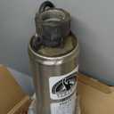 Septic Pump 4" Effluent/Cistern Bottom Suction Water Pump with 33FT UL Cable,1/2HP,115V/60HZ,26GPM,138FT Head,Stainless Steel water pump for septic tank Irrigation