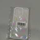 EYZUTAK Case for iPhone 15 Pro, Clear Cute Ribbon Bowknot Pattern Aesthetic Transparent Phone Case Raised Camera Protection Stylish Slim Soft Durable TPU Protective Cover for Women Girls - Colorful