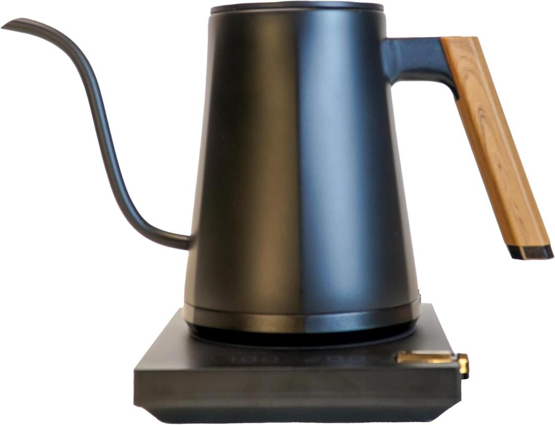 Turin Electric Pour Over Kettle | 600ml Stainless Steel Gooseneck Kettle with Precise Temperature Control, Rapid Heating, and Ergonomic Handle