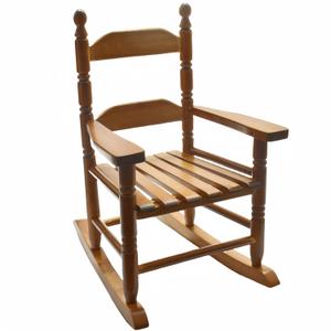 Child Rocking Chair for 3-6 Small Baby Kids Wooden Outdoor Furniture Indoor Living Room Lounge Bedroom Porch Patio Outside Brown
