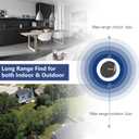 Bluetooth Key Finder Smart Tag Tracker Item Locator with Key Chain, Separate Battery Compartment, for Keys, Luggage, Backpacks (Nutale Findthing)