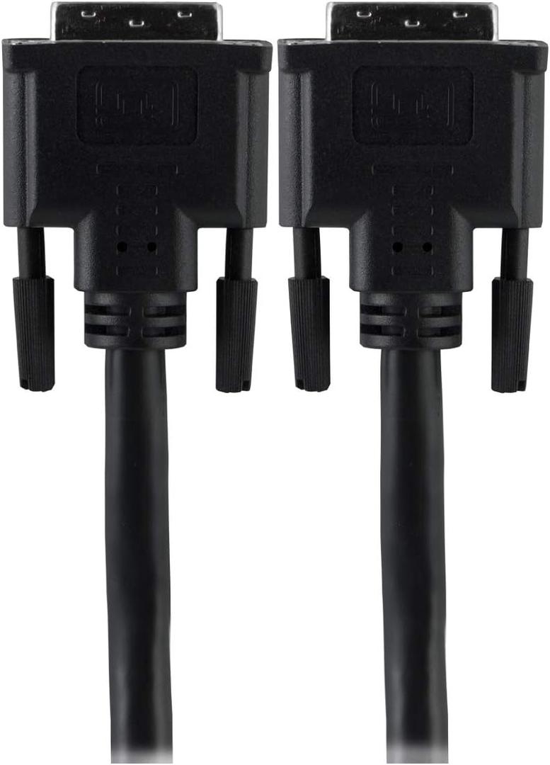 GE Home Electrical DVI-D Dual Link Cable, 10 Foot Cable, Video, 1600 X 1200 and Higher, for PC, Digital Monitor or HDTV, Black, 34508 (1 Pack)