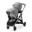 Graco Ready2Grow LX 2.0 Double Stroller, Clark
2 Stroller Seats, Bench Seat & Standing Platform; Accepts 2 Graco Infant Car Seats, Compact Fold, Body Support & Canopy Visor